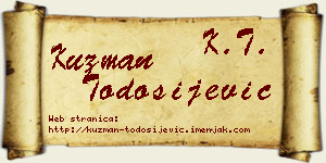 Kuzman Todosijević vizit kartica